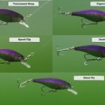 Underwater comparison of the different types of fishing snaps